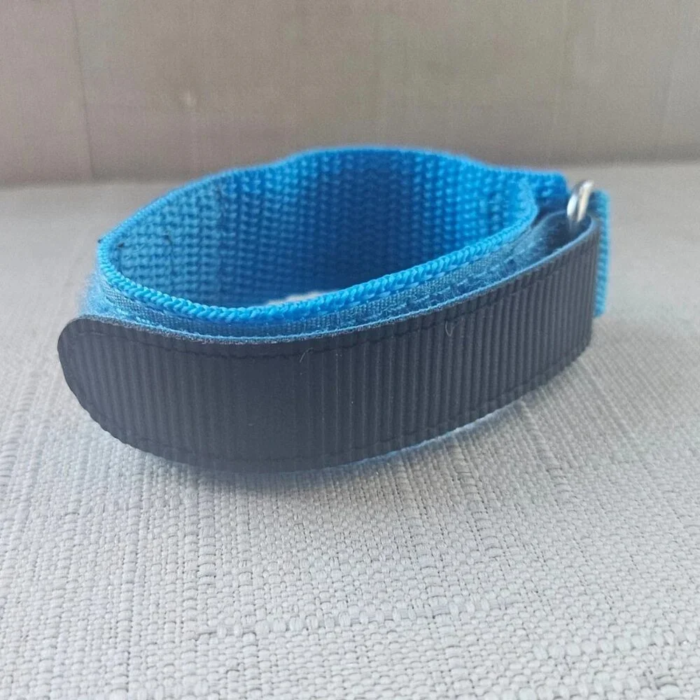 Replacement Strap Blue Canvas Sport Waterproof Band Size 22mm Unbranded